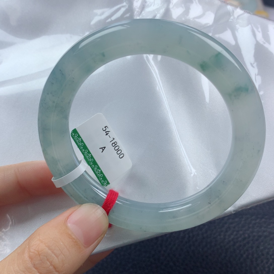 未镶嵌手镯翡翠缅甸天然翡翠A货54.5圆