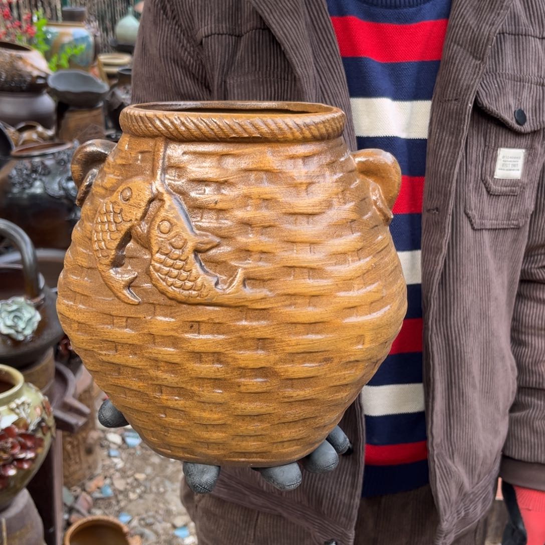 红陶高22口13有孔