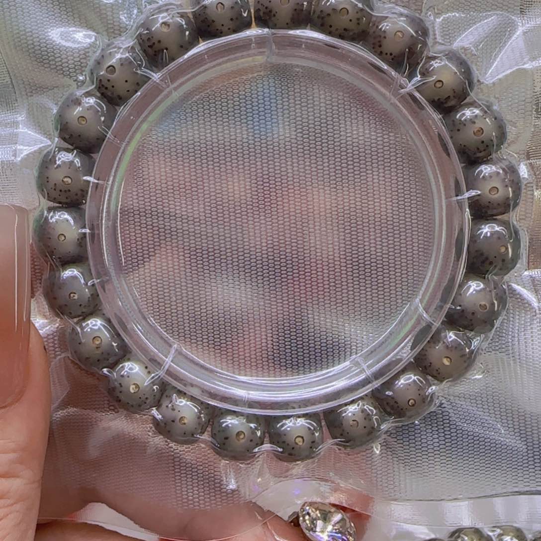 星月菩提手串?38殿堂黑冰星月菩提1.0桶单圈