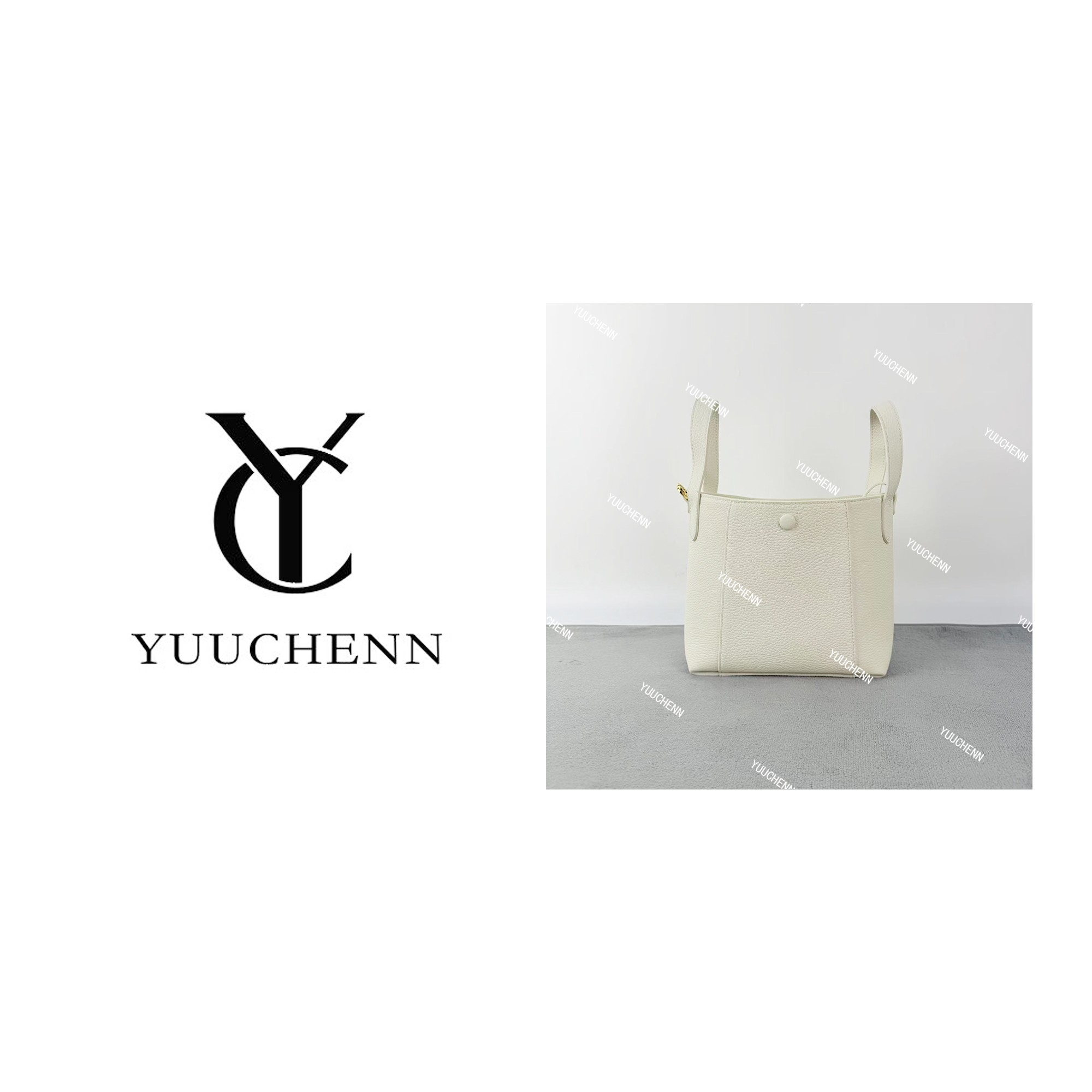 YUUCHENN【菜篮子】进口牛皮20cm原创设计高定真皮包 HH6415