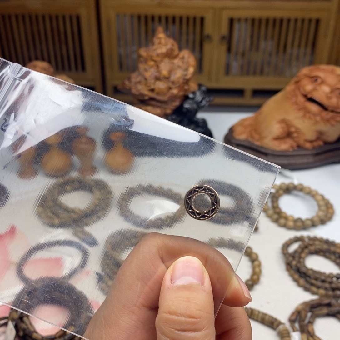 吊坠沉香野生奇楠圈圈料 设计款