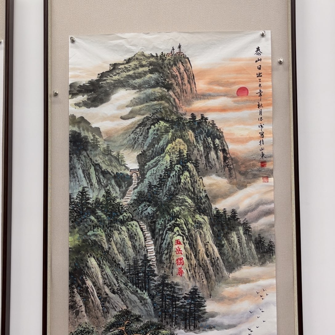 国画艺术家真人手绘