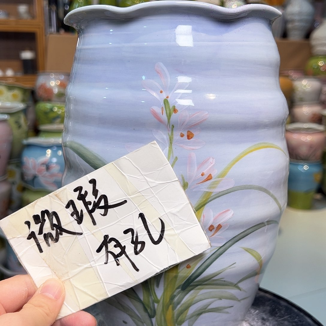 景德镇陶瓷花盆花器瑕258