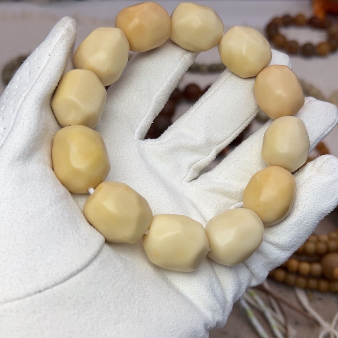 菩提根/象牙果吊坠干磨小土豆单圈牙果➕备珠➕麂皮袋子