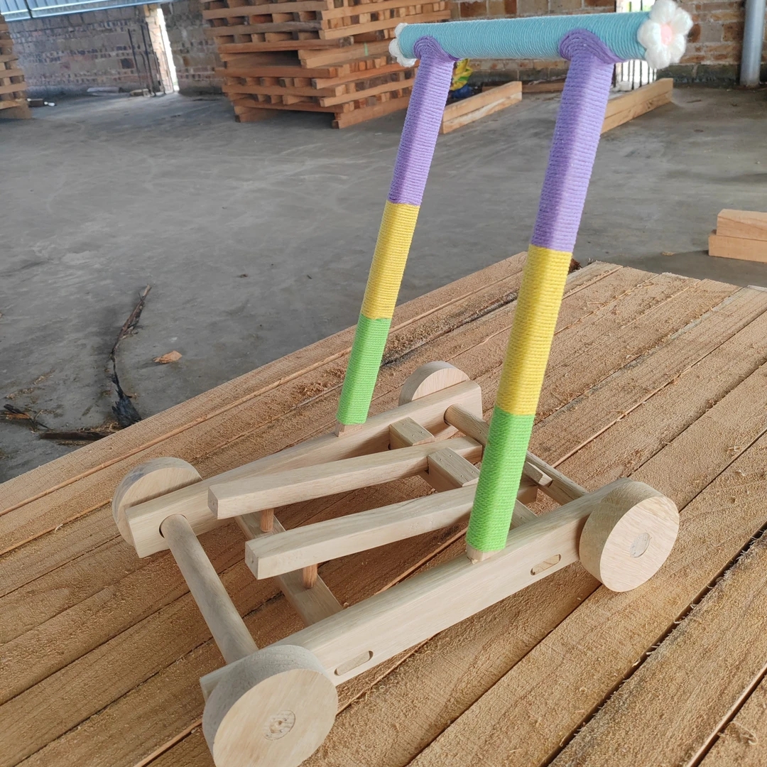 安全无漆老式手工实木宝宝学步车婴幼儿助步神器