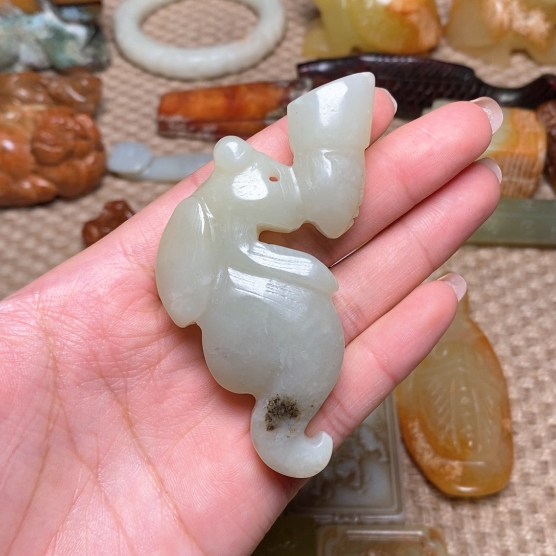 白玉菩提吊坠白玉菩提白玉菩提摆件