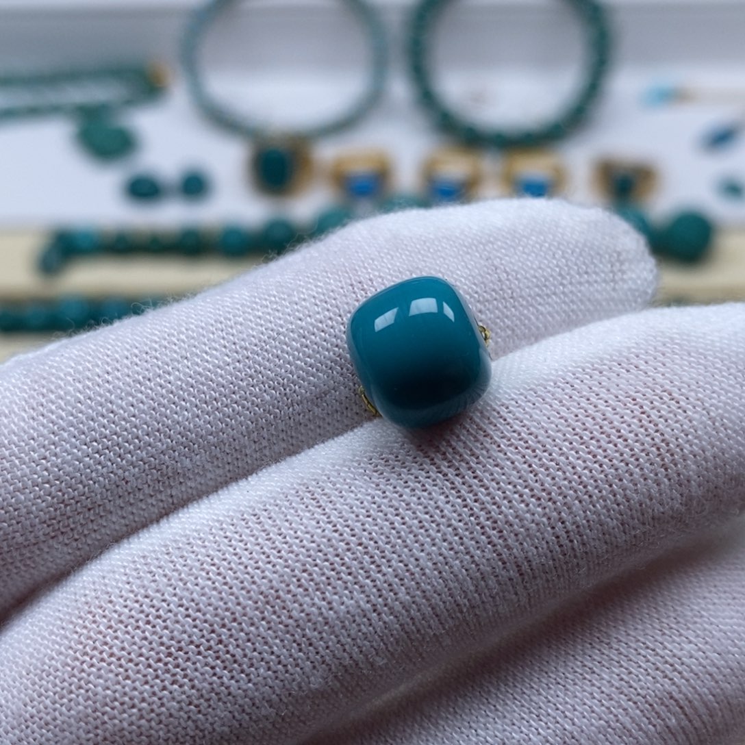 绿松石未镶嵌珠宝奇石老型10mm