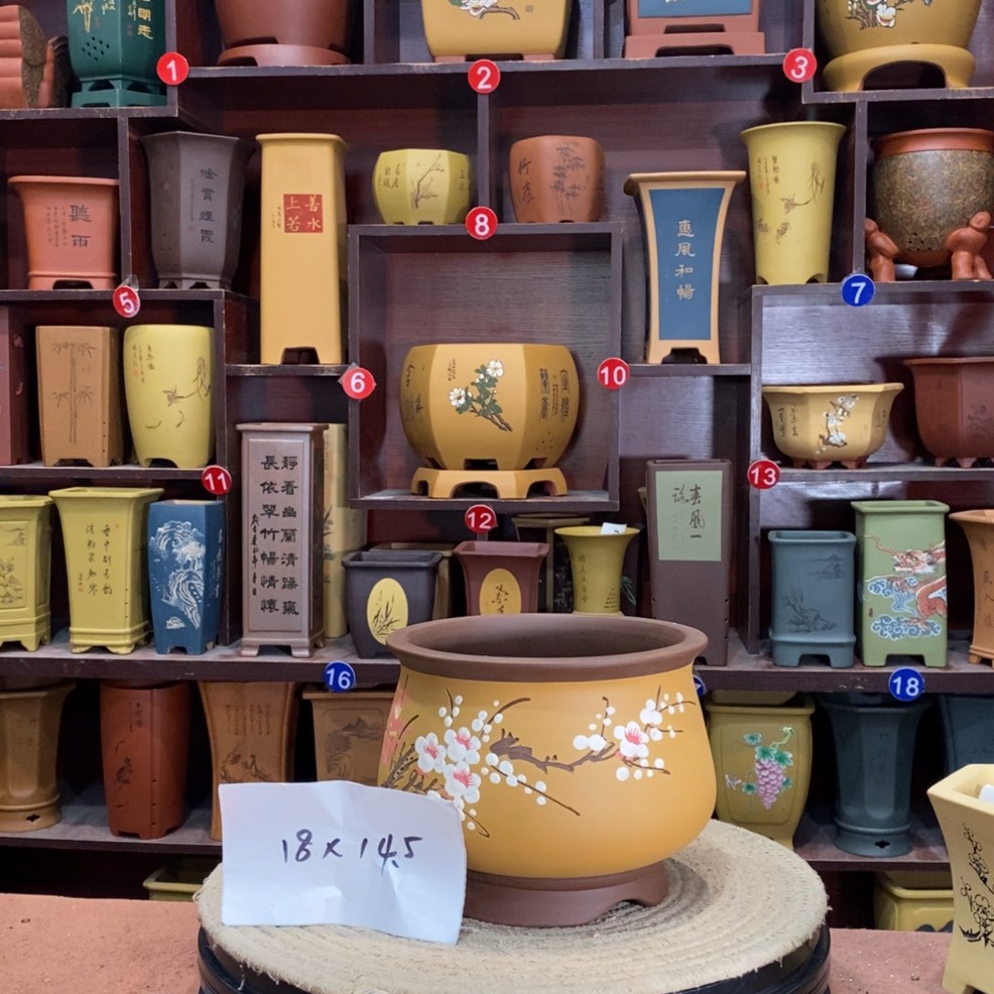 紫砂艺术紫砂花盆