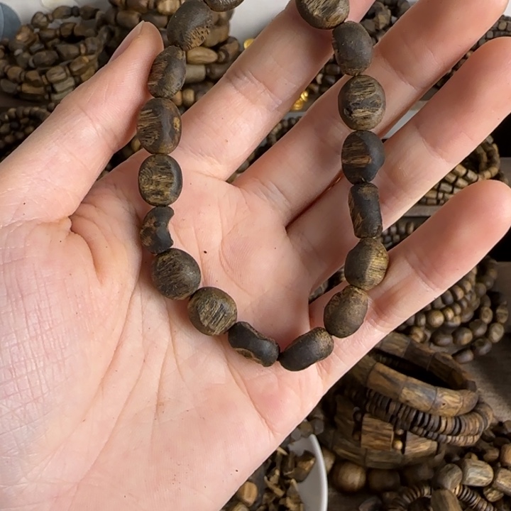 珠串奇楠沉香09留疤单圈高油6.91克