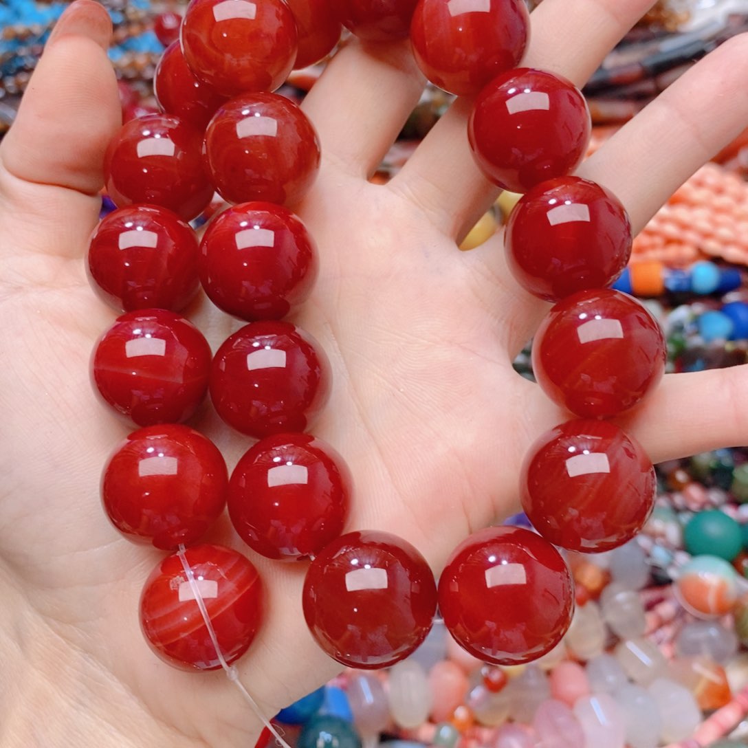 琉璃DIY圆珠一条装散珠