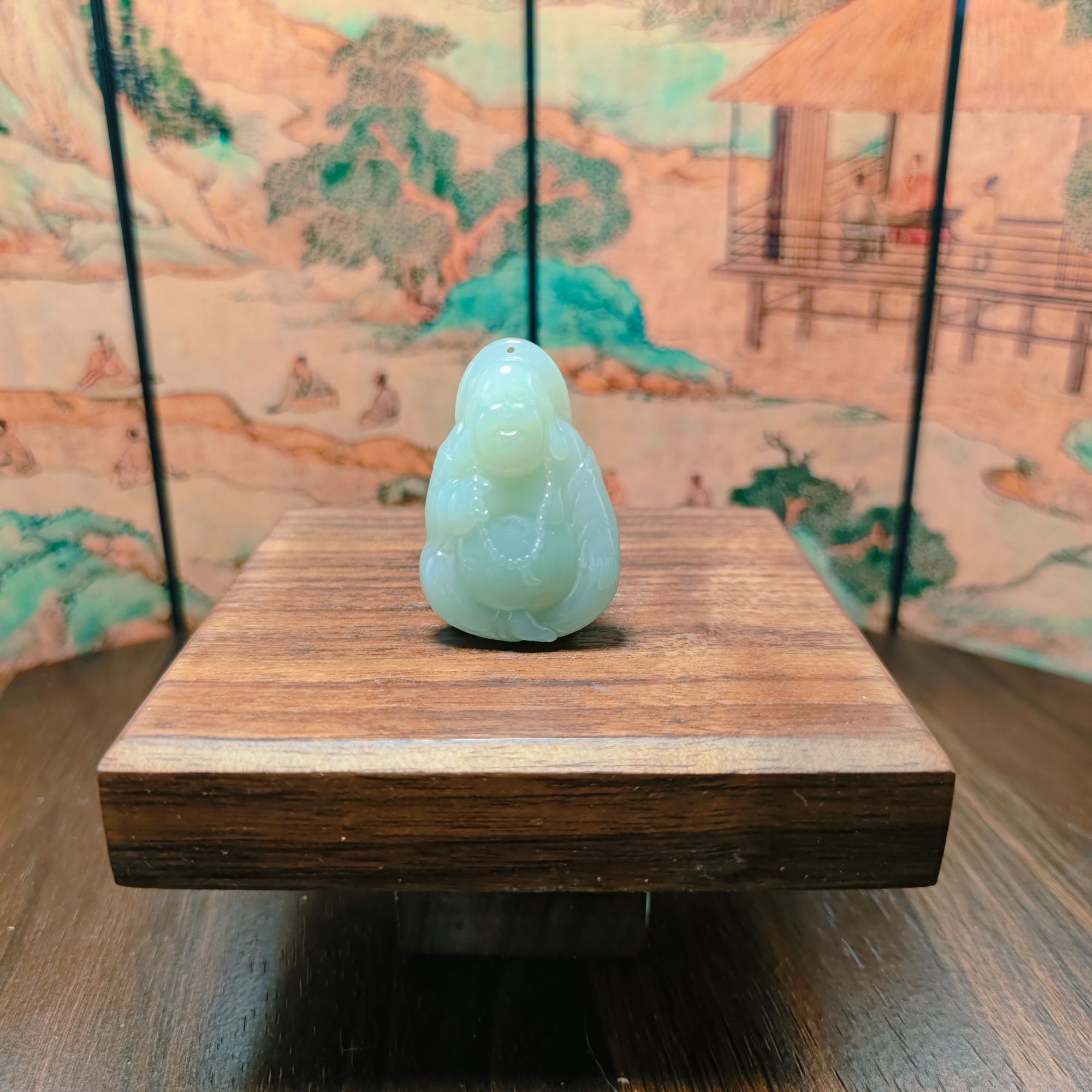 Z和田玉佛公吊坠0038