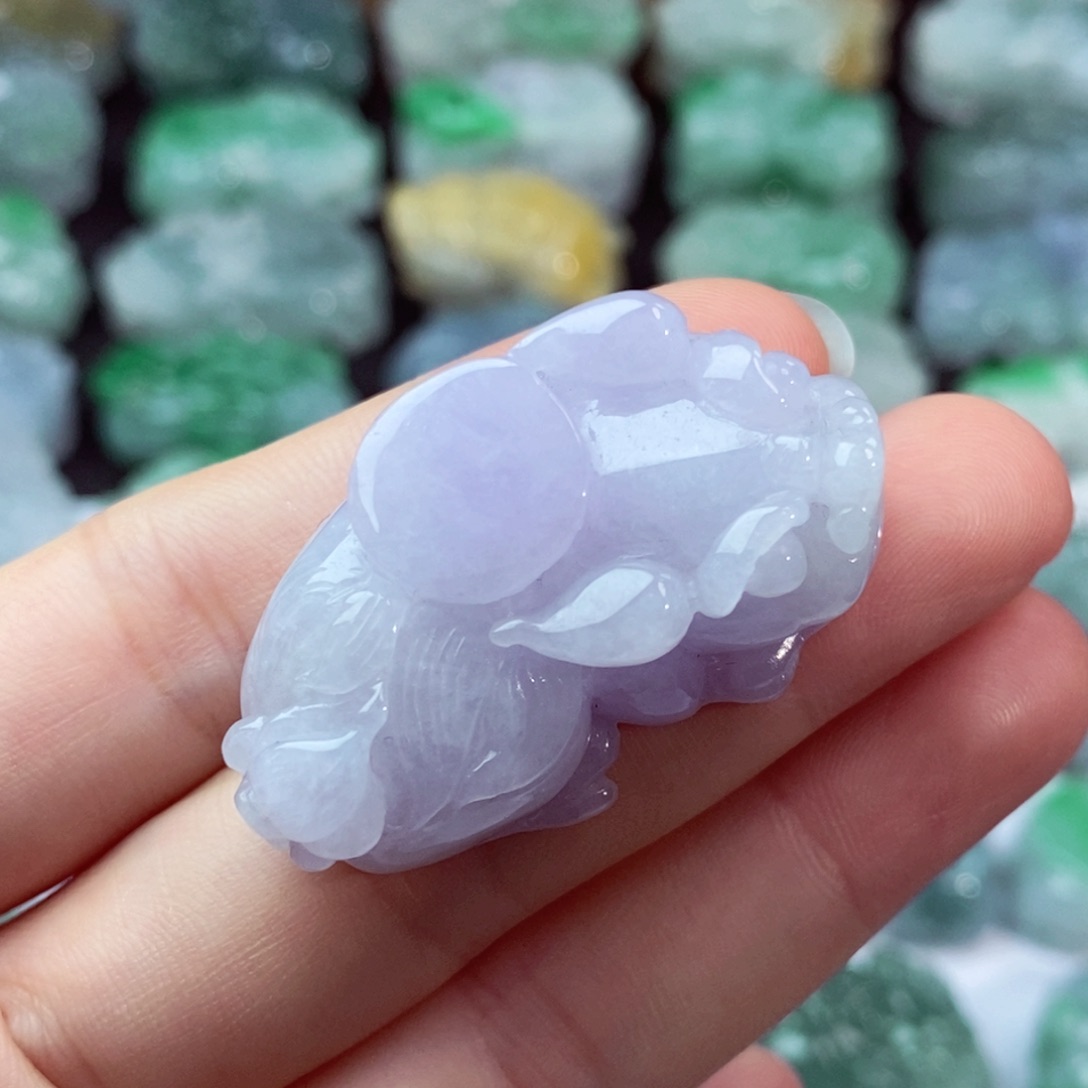 翡翠未镶嵌颈饰天然