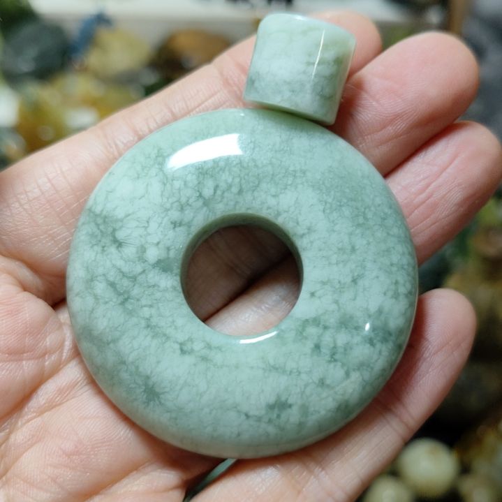 岫玉平安扣未镶嵌