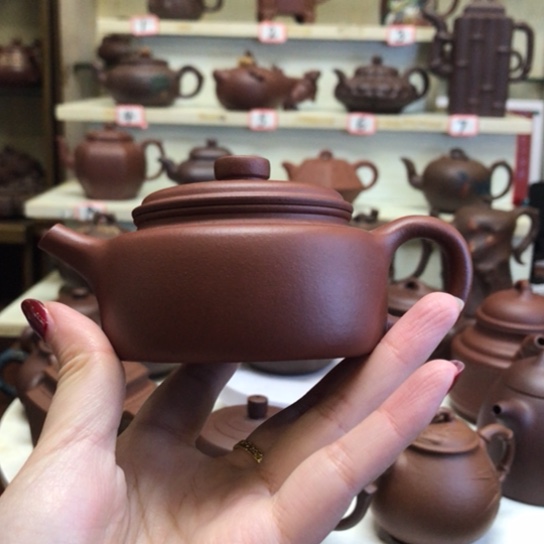 紫砂茶壶J**生红泥小德钟
