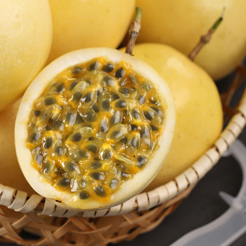 广西正宗钦蜜9号黄金百香果现摘现发香甜多汁果味浓郁整箱发货HD