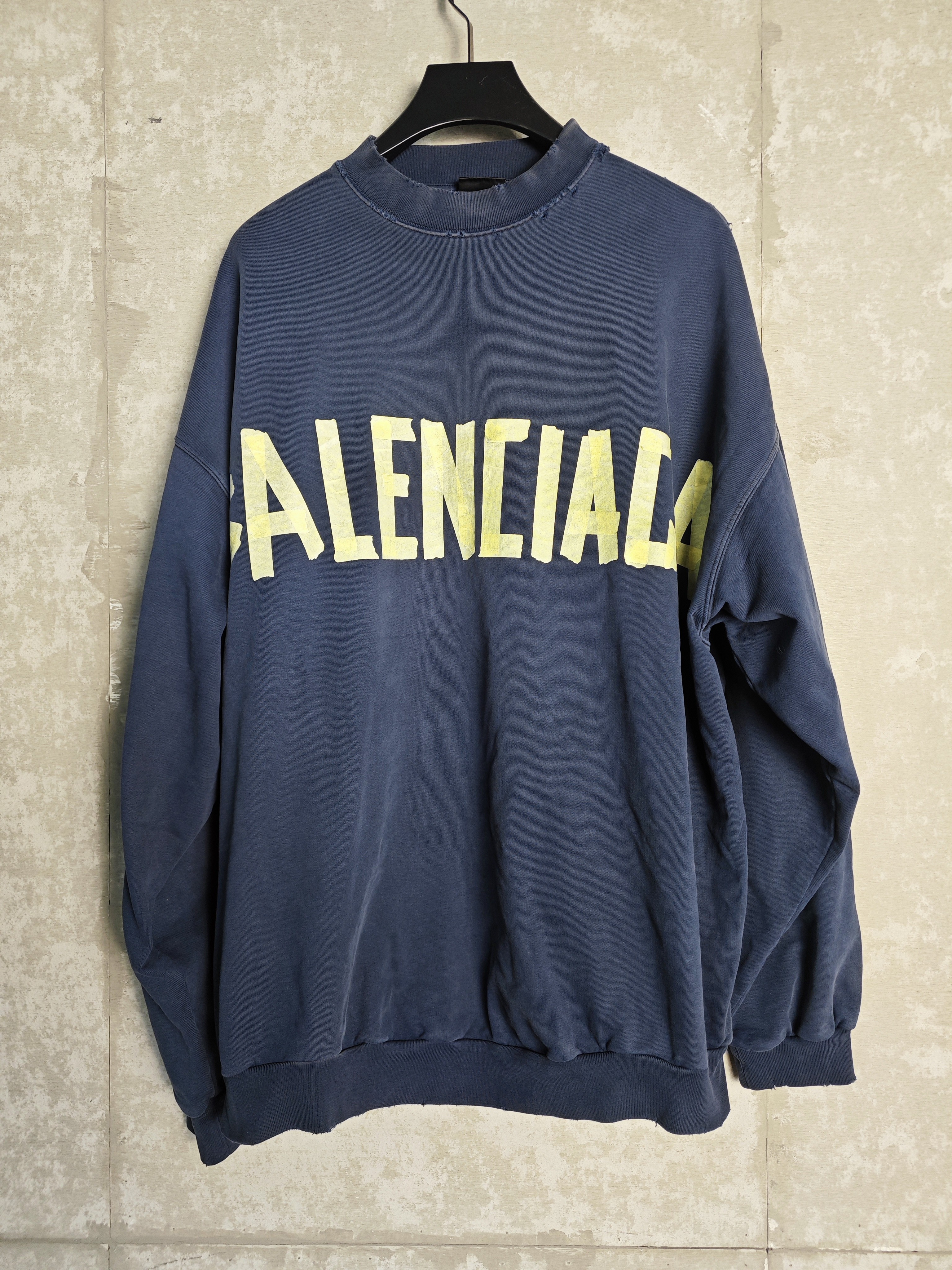 未使用 Balenciaga/巴黎世家 2*1/巴黎世家胶带圆领卫衣/10129/JP
