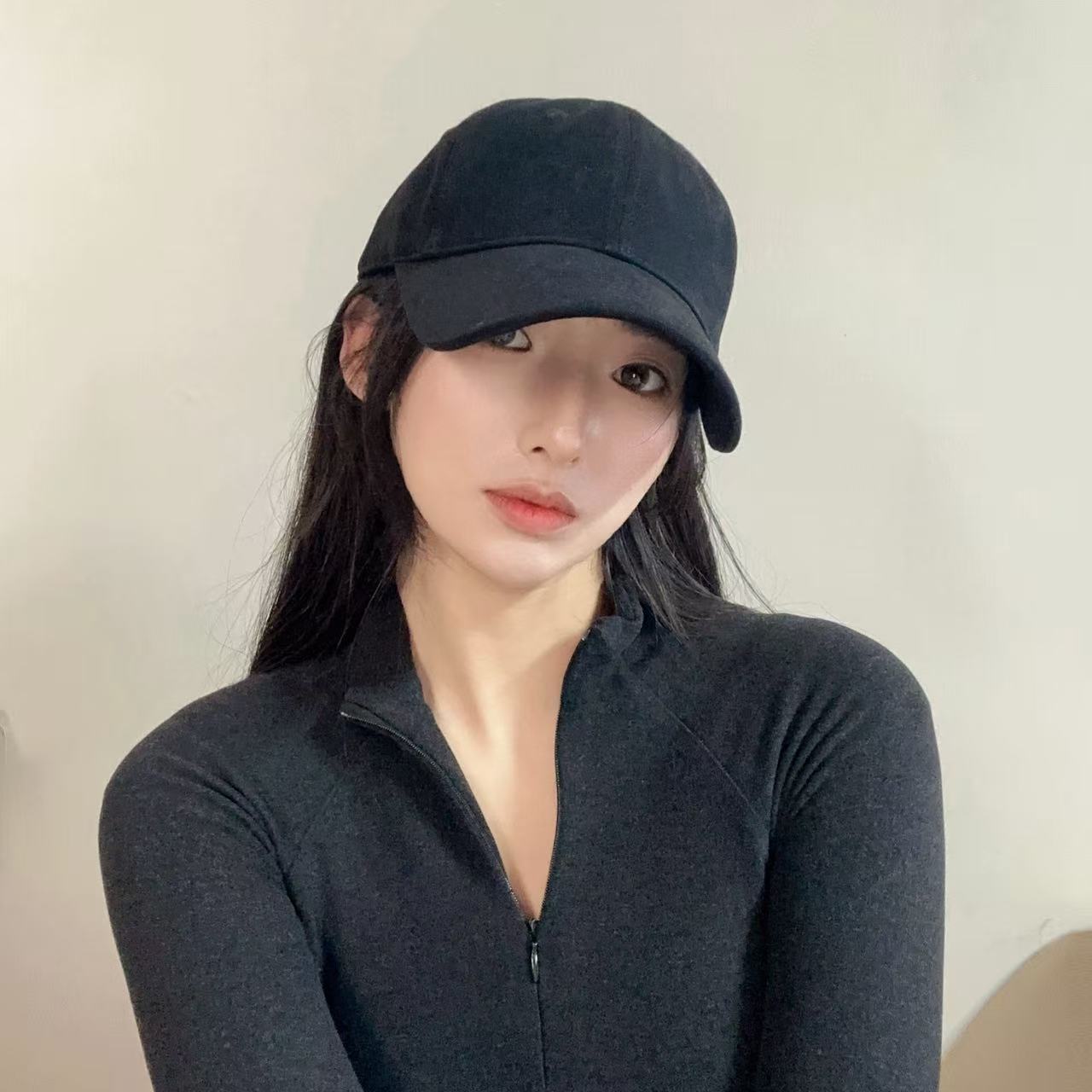 【慵懒周末】简约纯色软顶光板休闲百搭宽帽檐四季遮阳显脸小棒球帽