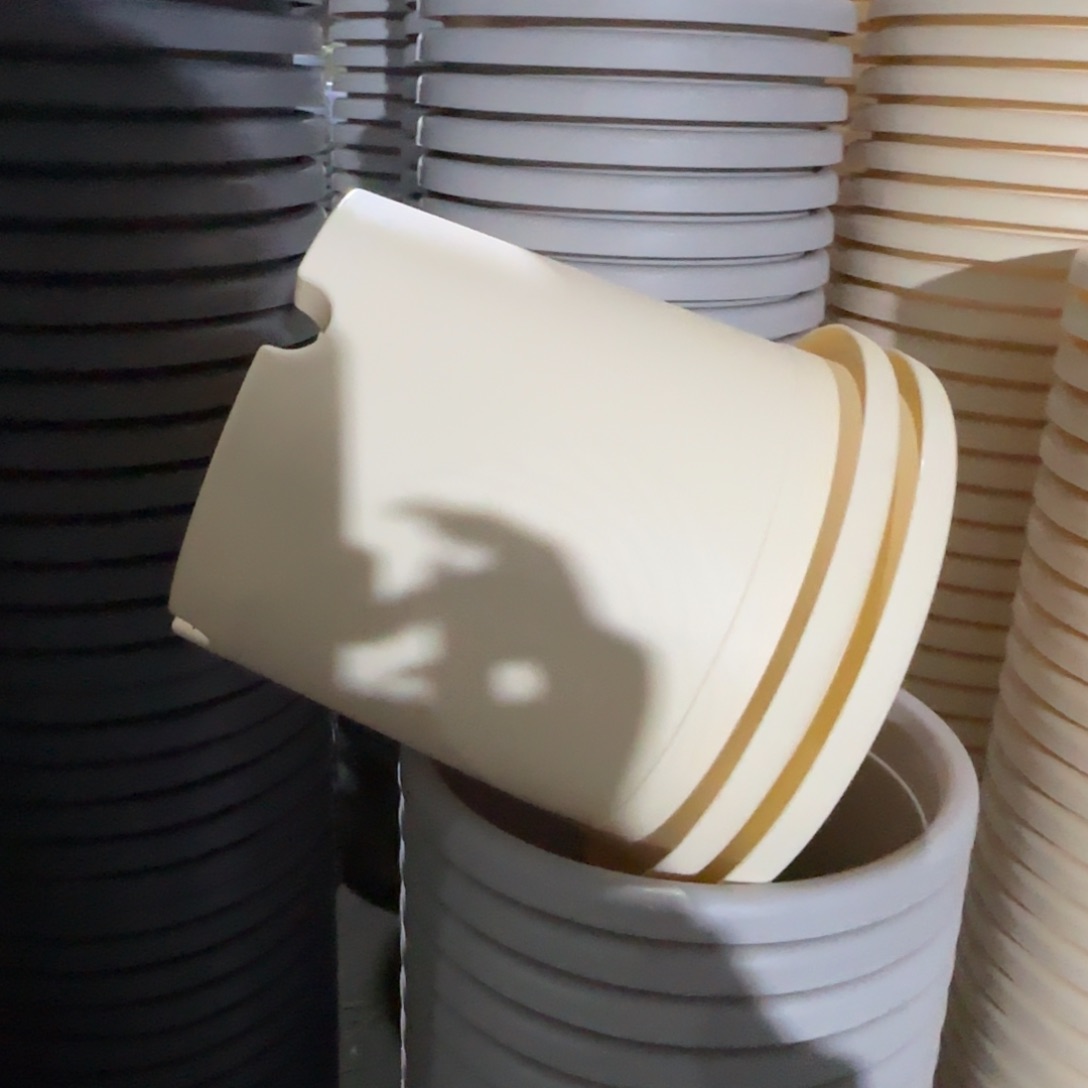 树脂四季盆4#无拖米黄10