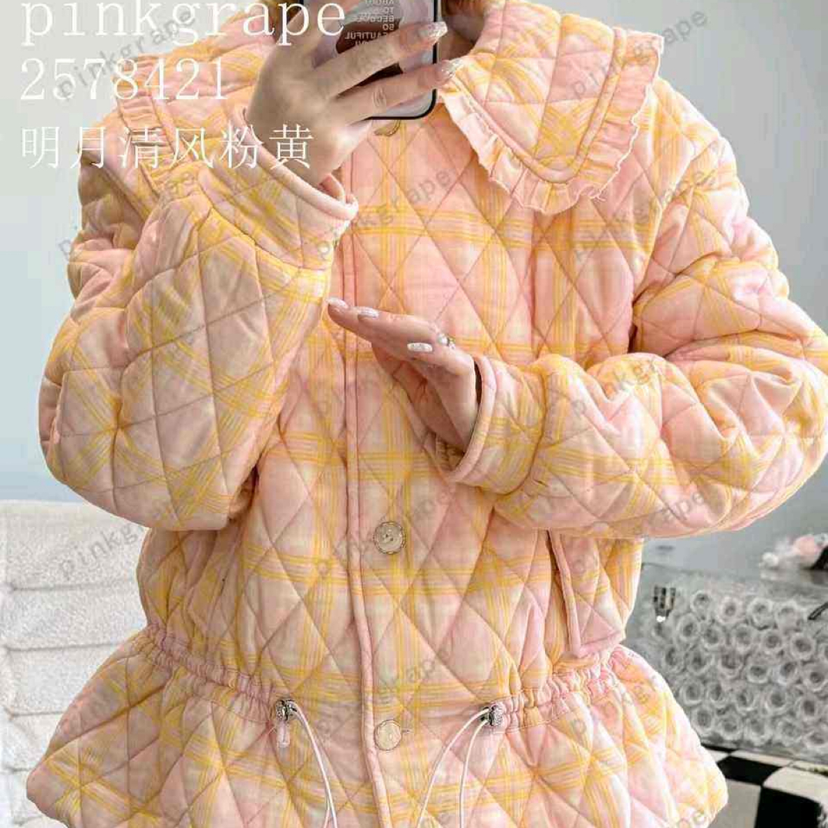 女士冬季三层加绒加厚保暖套装珊瑚绒睡衣家居服