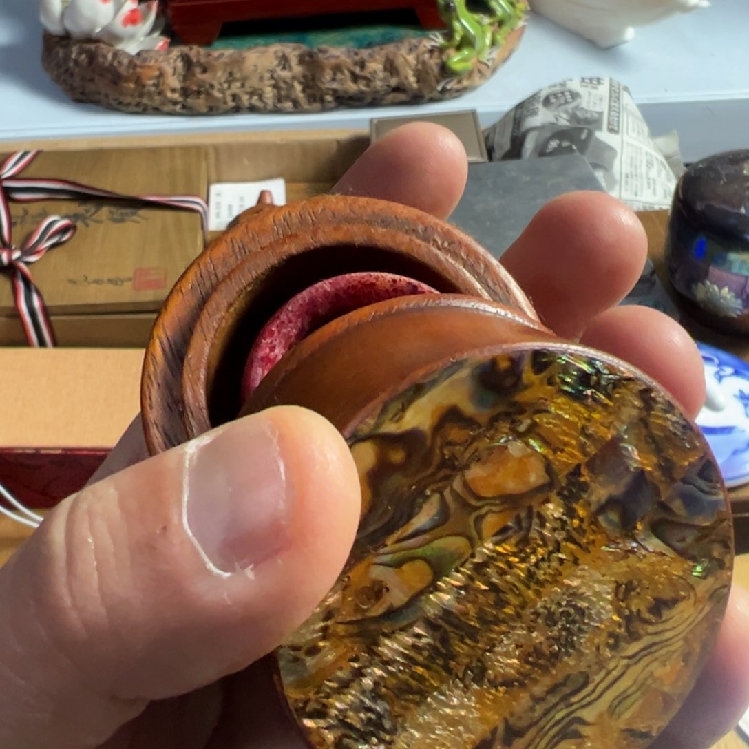 紫砂茶叶盒我家粉皮真好看啊