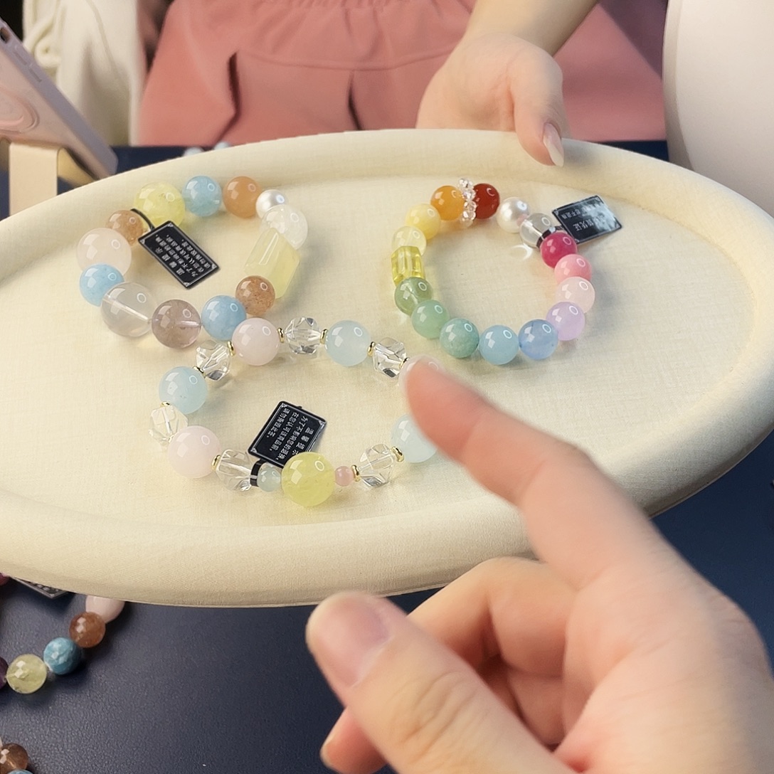 水晶手链银S925镶嵌