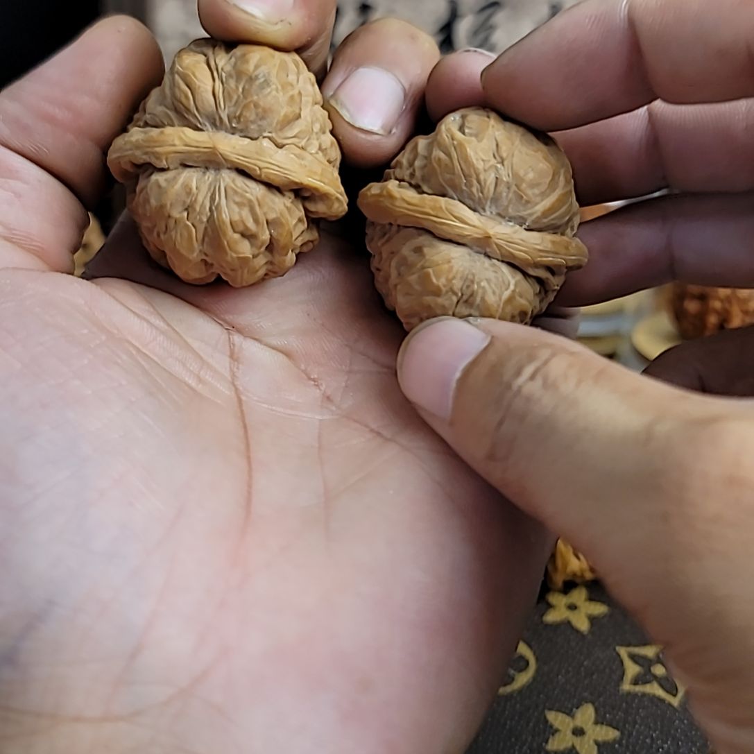 文玩核桃把件蛤蟆头，梵依核桃