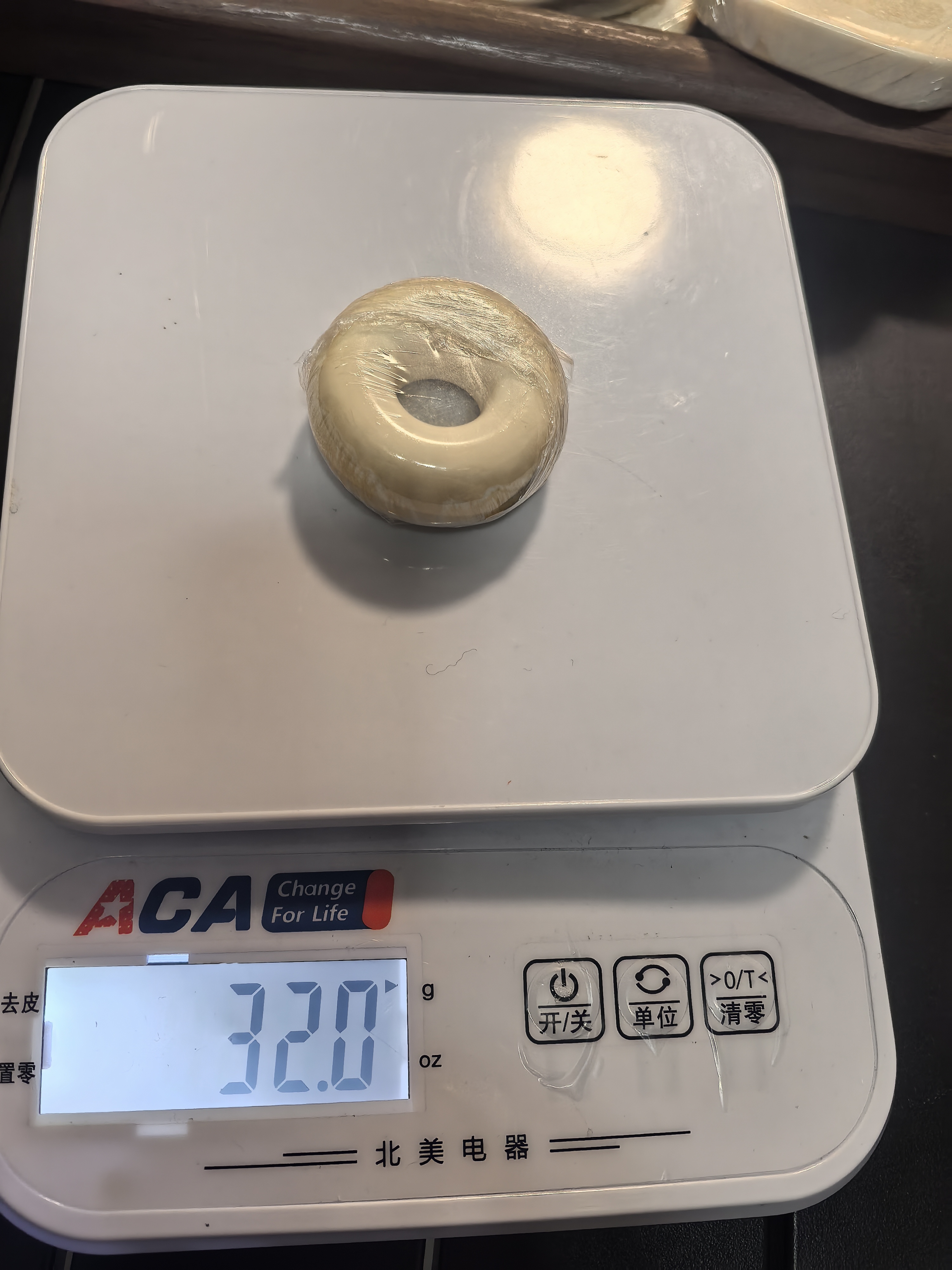 猛犸独精品天然猛犸牙面包扣平安扣手把件圆润饱满