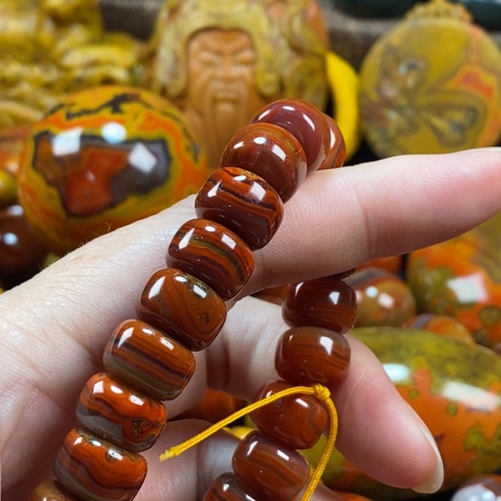 玛瑙/玉髓手串未镶嵌蜜*