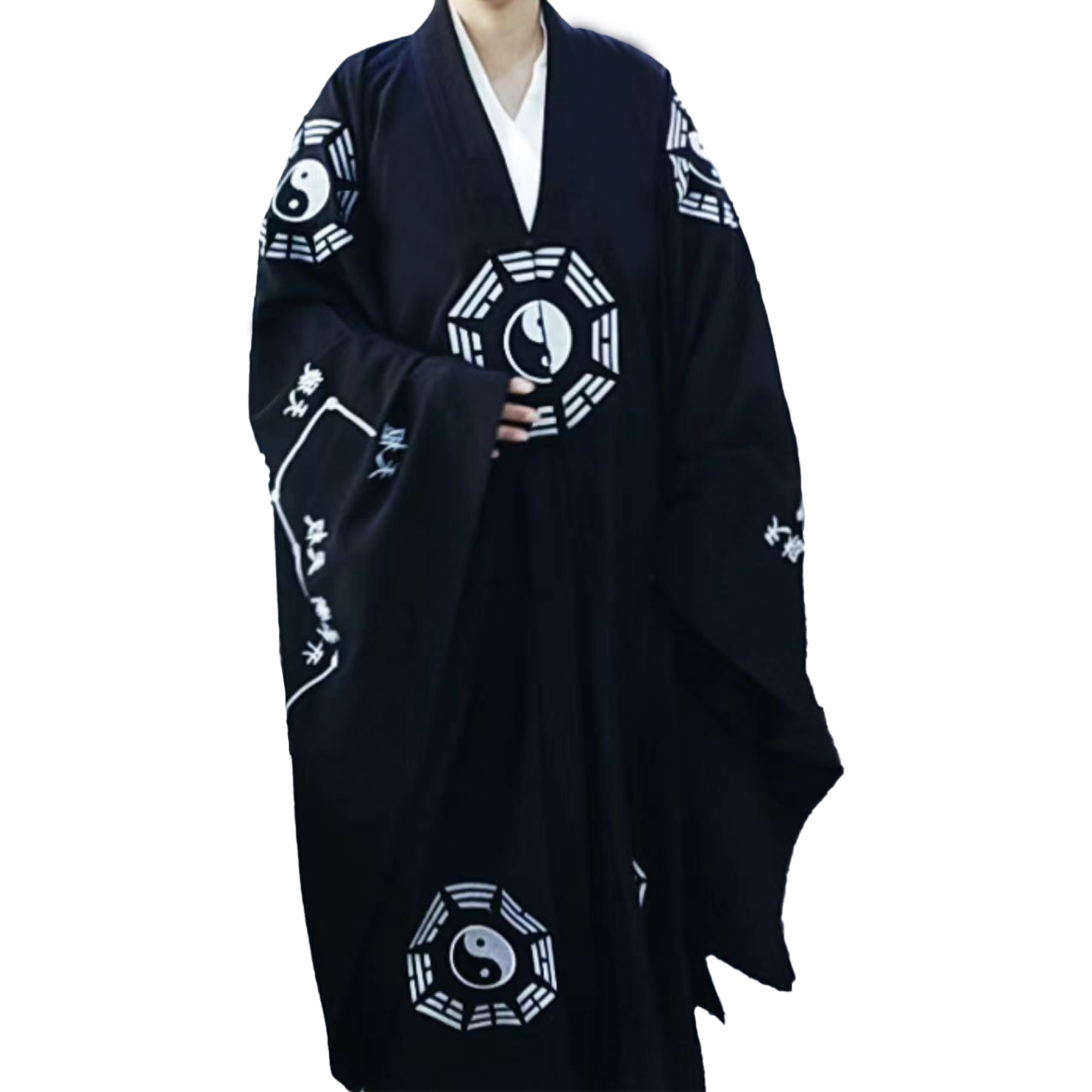 中国风武当七星八卦衣道士装道服大袖定制款