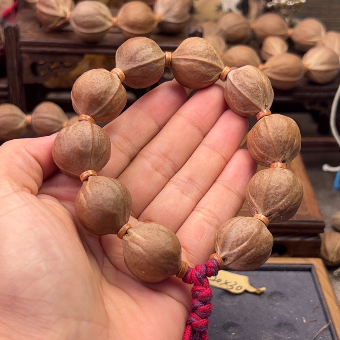 背***影橄榄核手串/手链梅林