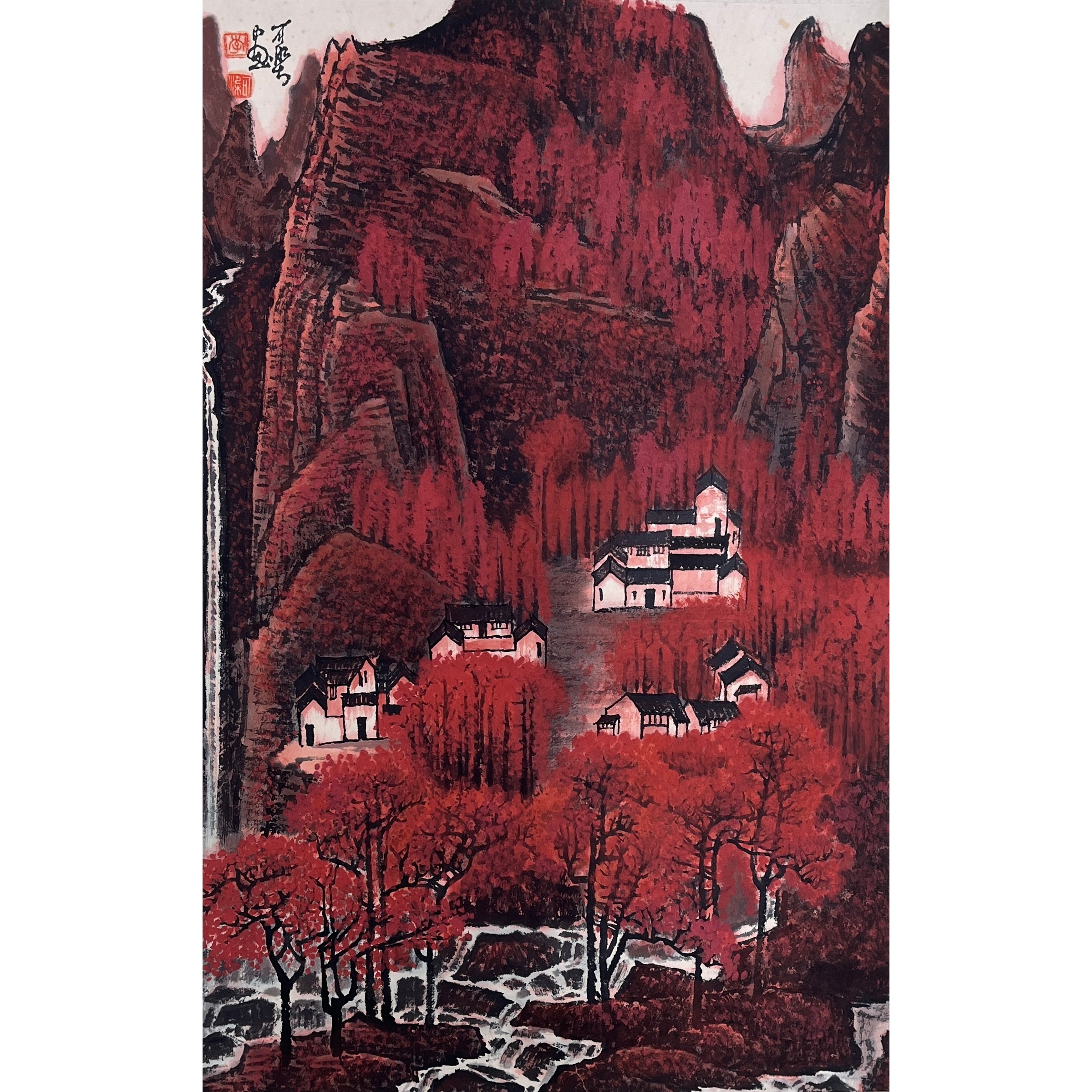 Lot 2344 《万山红遍图》66cm*44cm 。