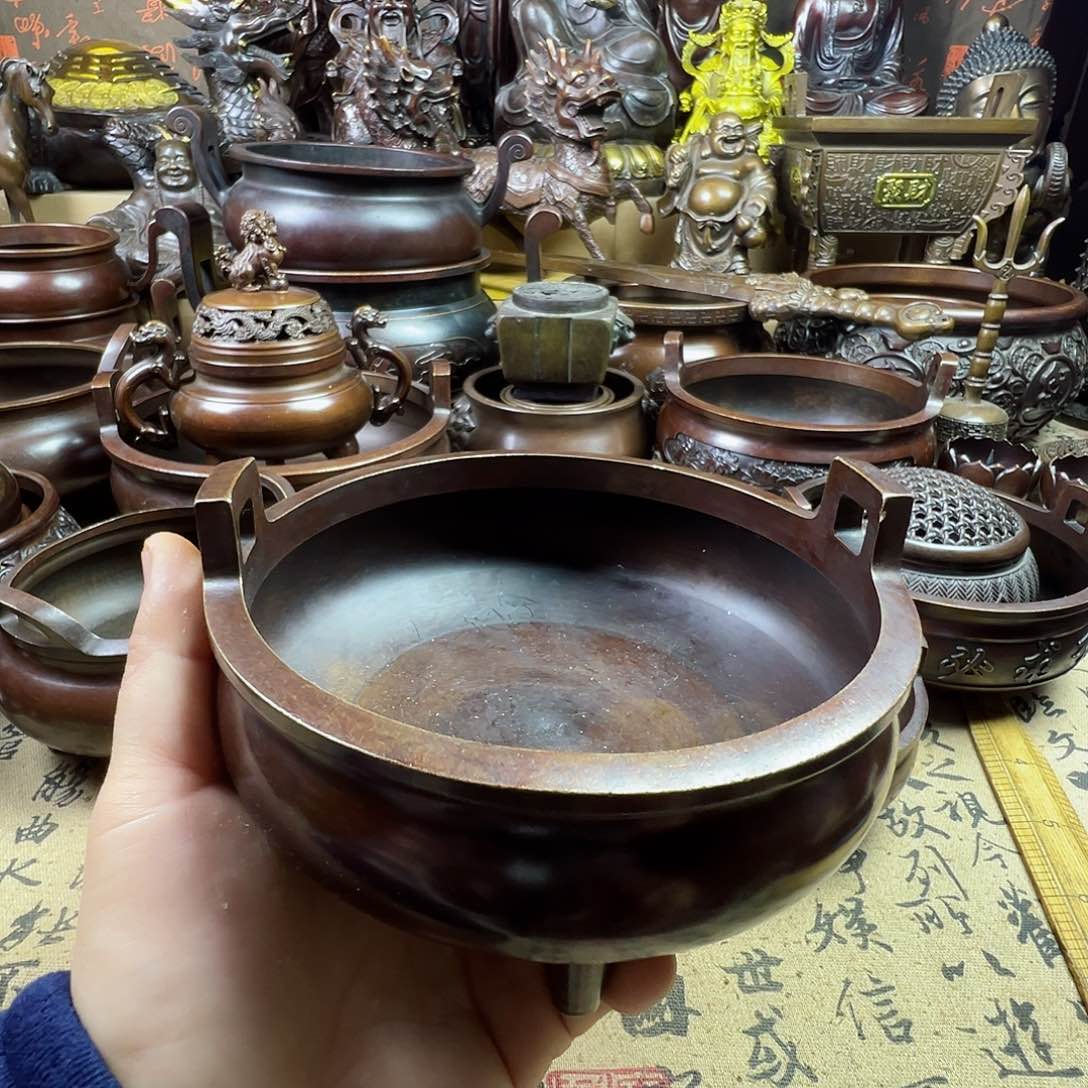 铜香炉风水摆件家用香炉