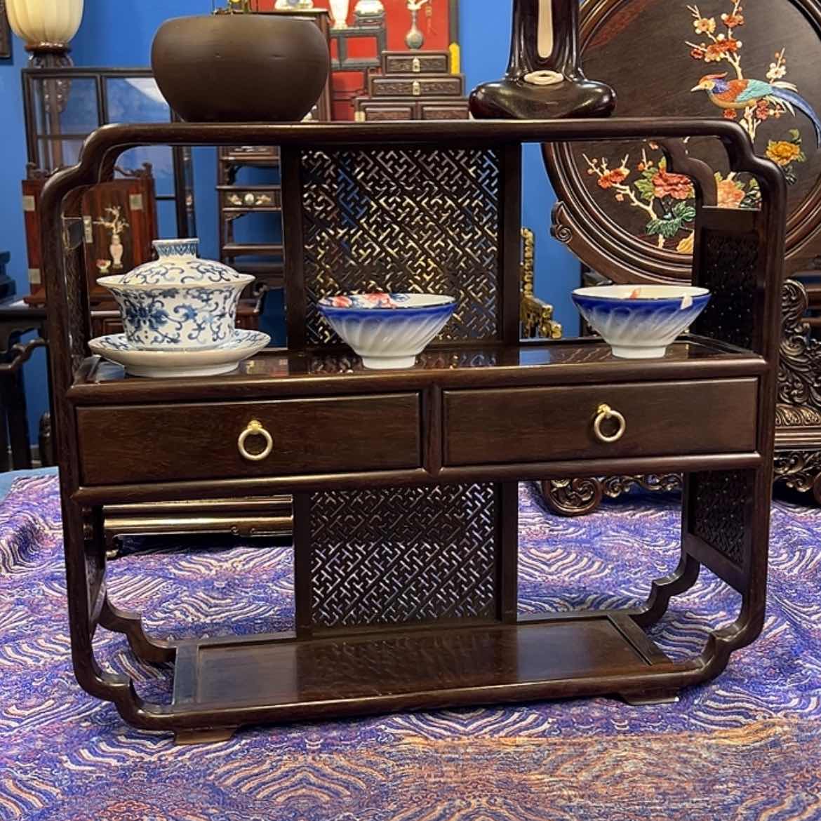 【闪购商品】红酸枝木类成套家具茶几