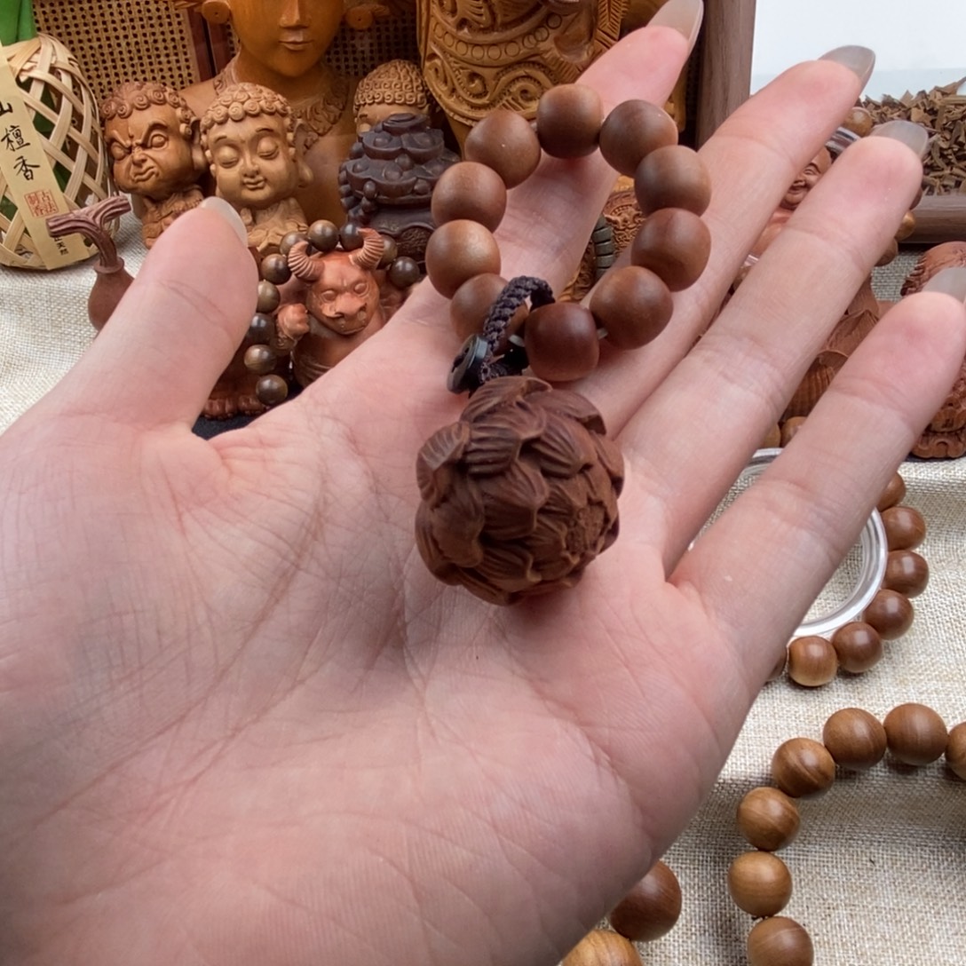 骏***峯檀香木手串/手链老山檀香，奶香，好运连连