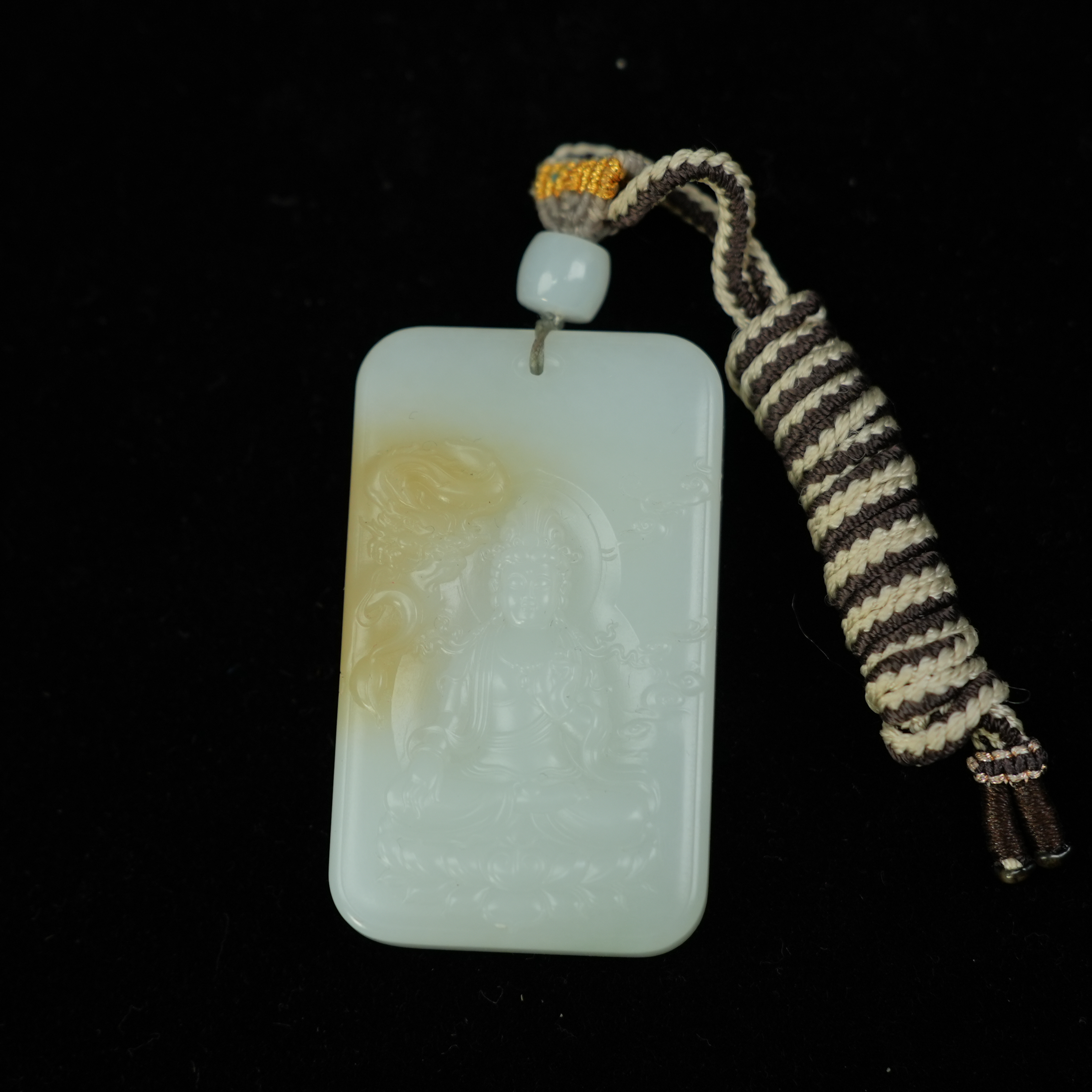 LOT8833和田糖玉观音吊坠