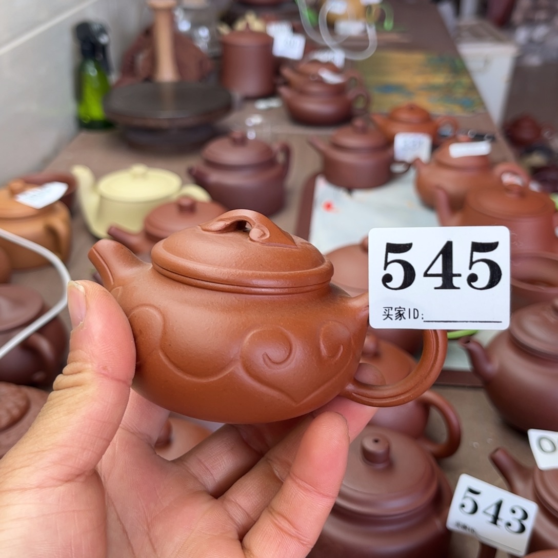紫砂茶壶小红泥如意130左右