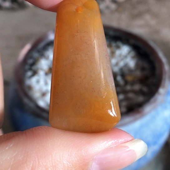 硅化玉吊坠未镶嵌