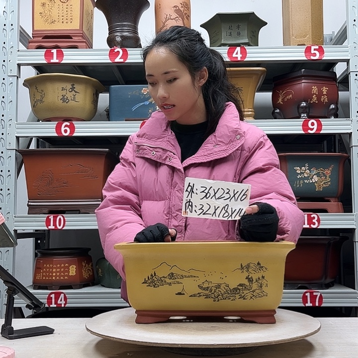 紫砂花盆紫砂花盆