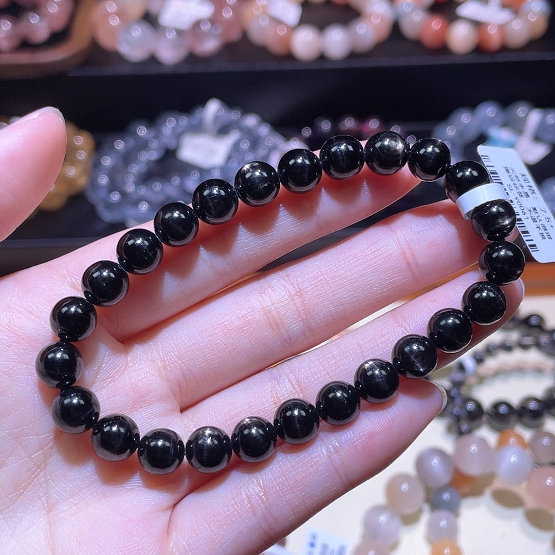 锂辉石紫锂辉未镶嵌紫锂辉手链，晶体通透7.5+