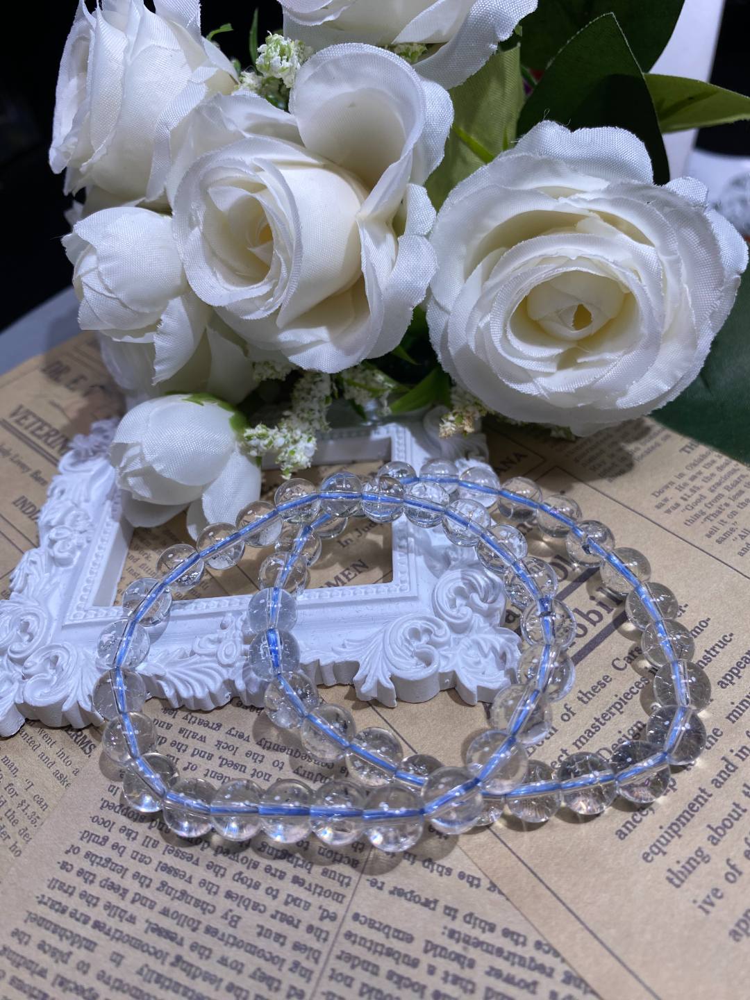 白闪8mm手串发一条A24