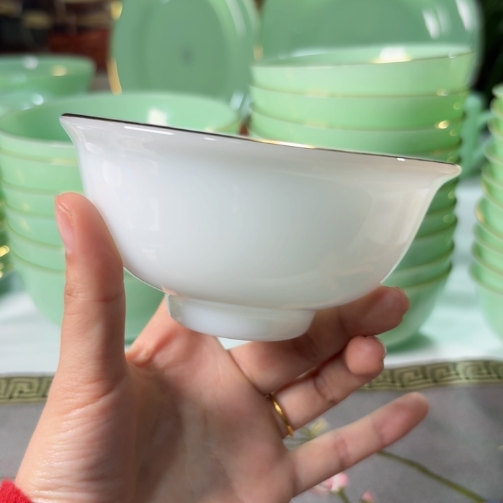 景德镇陶瓷景德镇陶瓷4.5寸6个白色