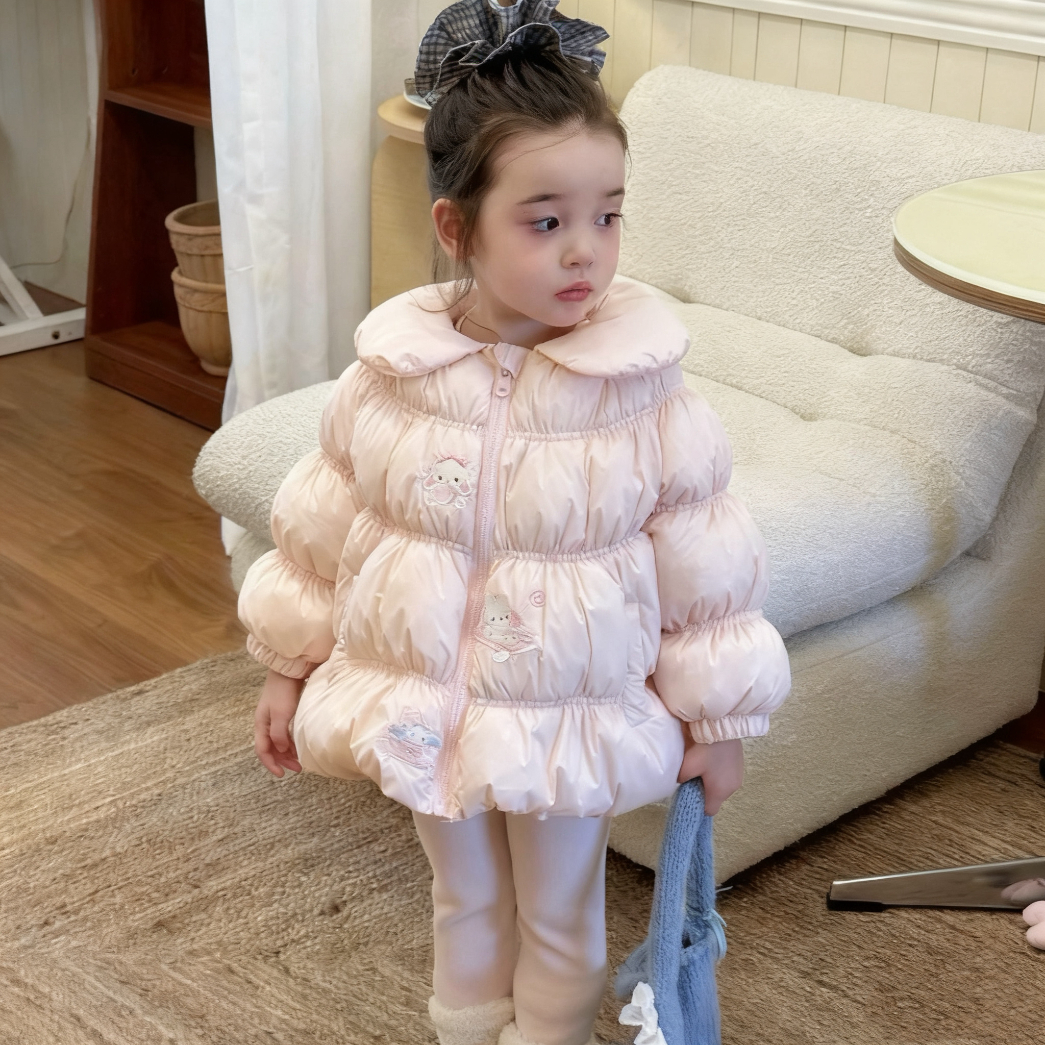 【现货当天发】超绝公主风！韩系女童棉服加绒加厚保暖洋气冬季外套