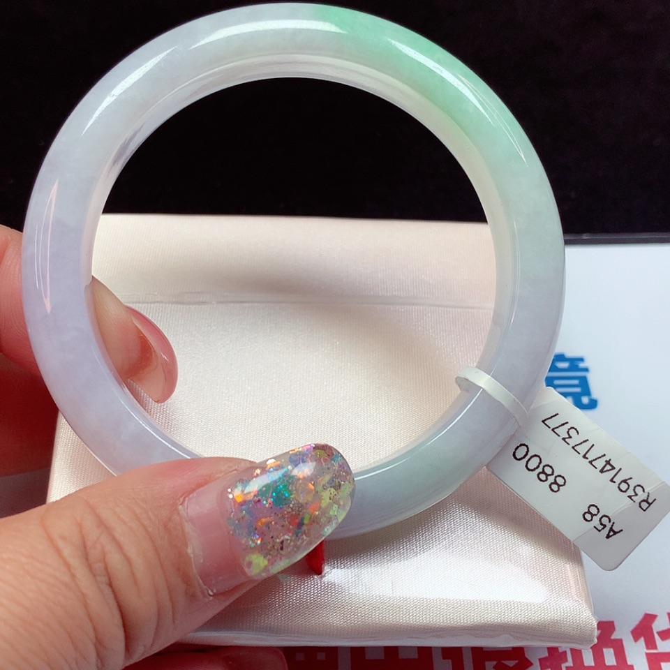 【闪购商品】翡翠手镯未镶嵌天然翡翠手镯58