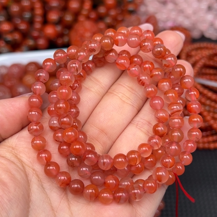 南红玛瑙未镶嵌手链