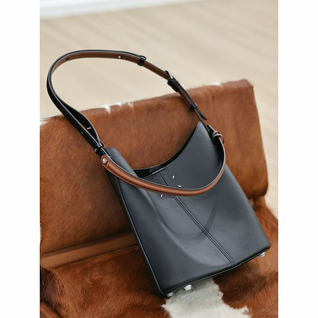 一只甜Undoux 百搭斜挎包-马术包