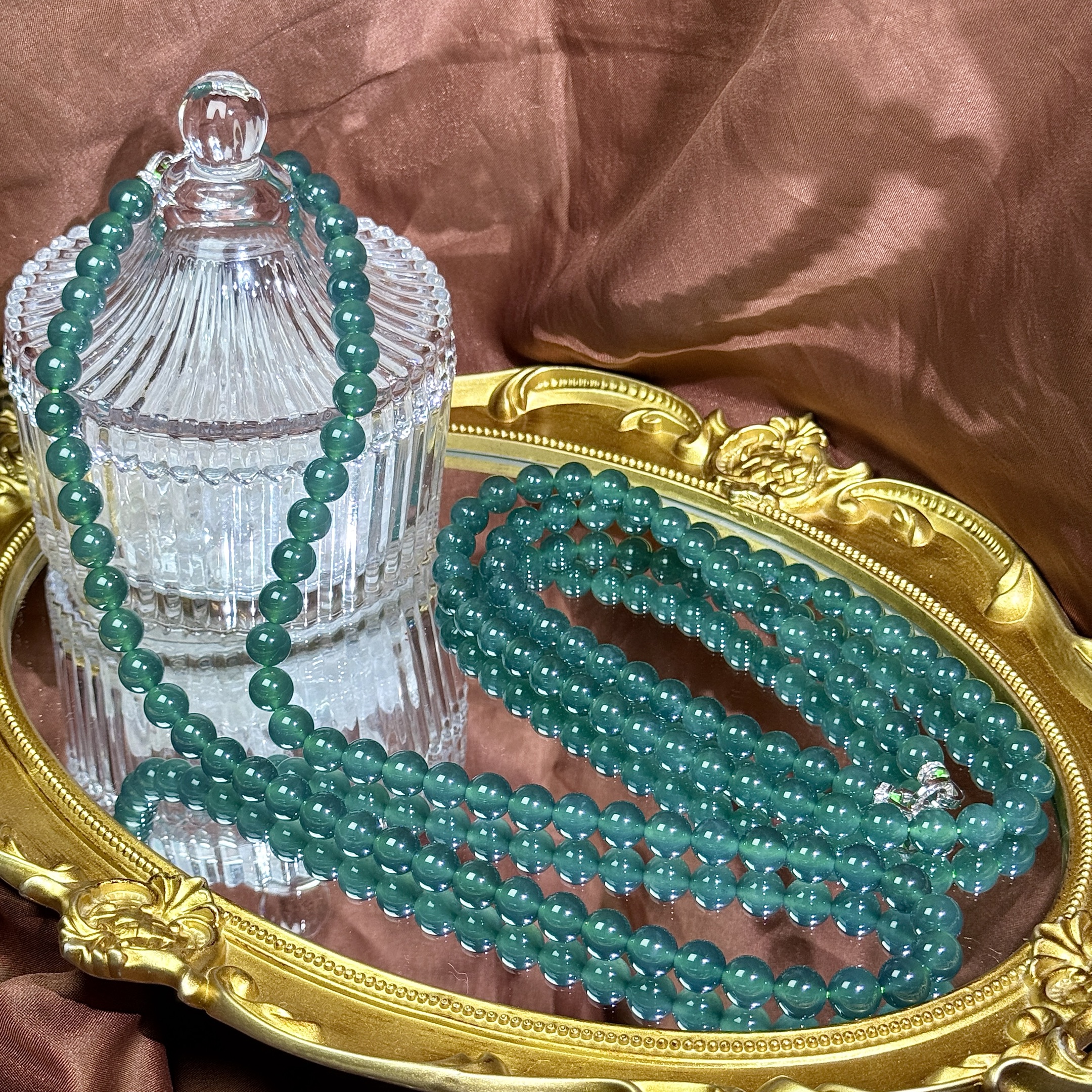 【YL2】翡翠项链-约9mm（多样性发其一）