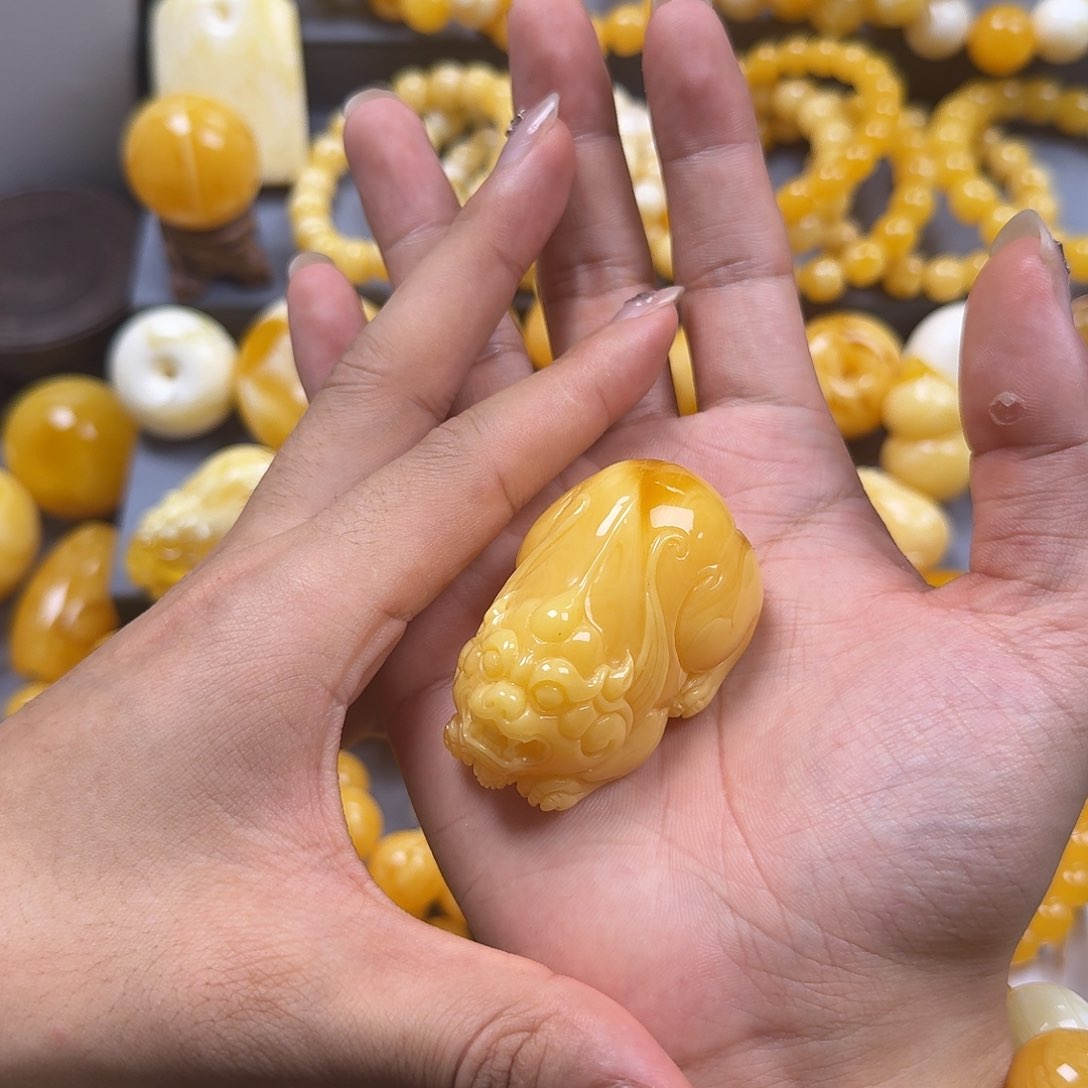 琥珀珠宝奇石未镶嵌貔貅