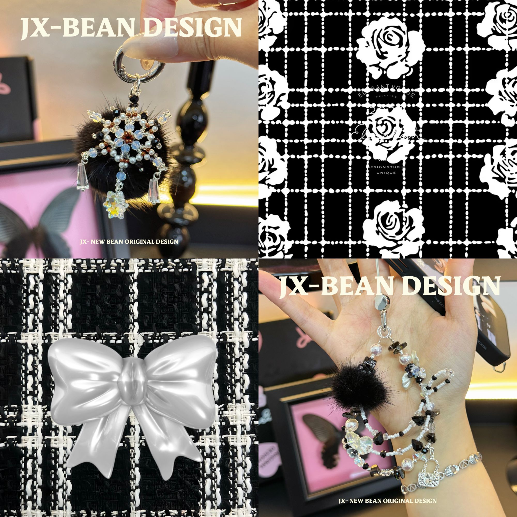 【小香·手机链】JX饰品明盒手机链女款手工diy手机链.