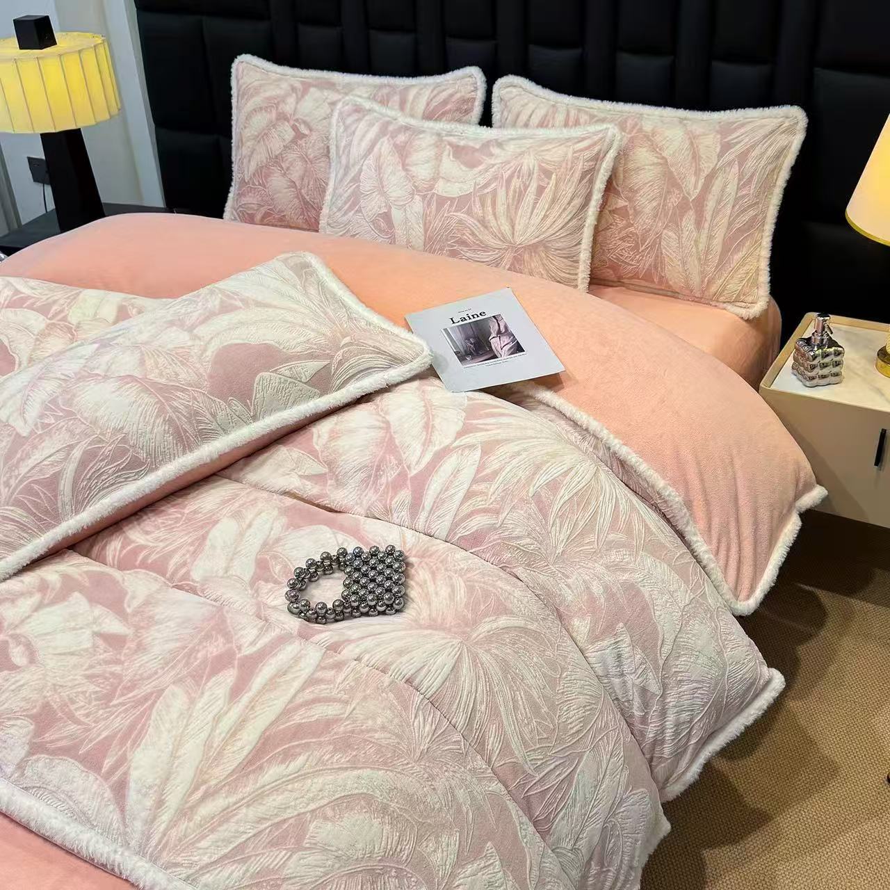 【D粉丝专享】新款高克重宝宝绒四件套加厚加绒冬季-芋树森淋