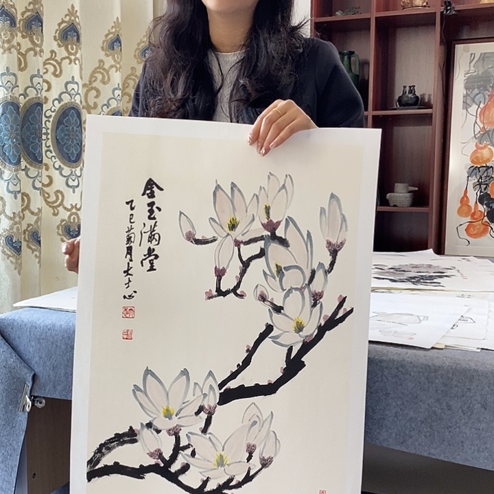 国画纯手绘国画写意作品42*63